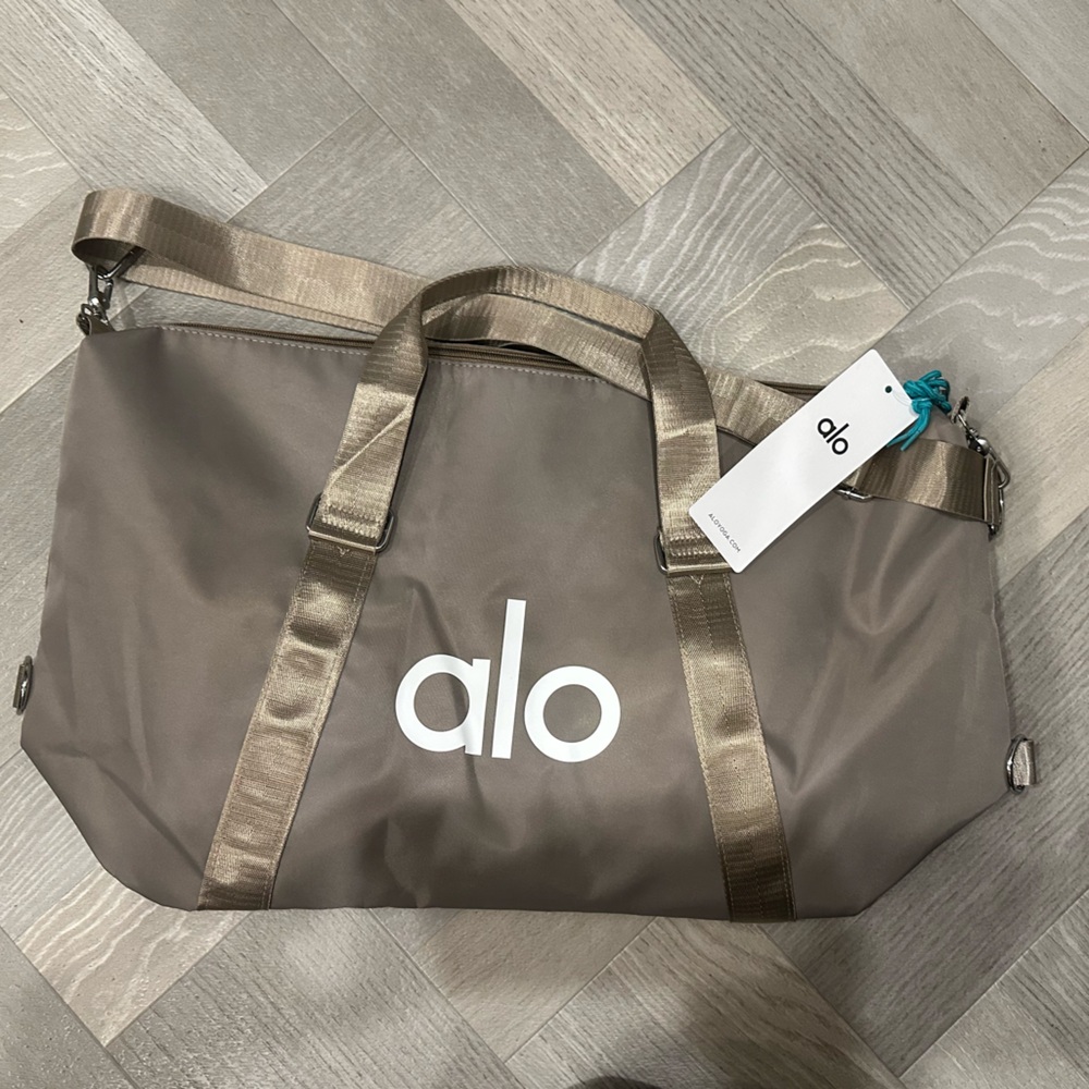 ALO Yoga Taupe Duffel/ Gyn Bag